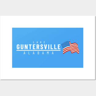 Lake Guntersville USA - light text Posters and Art